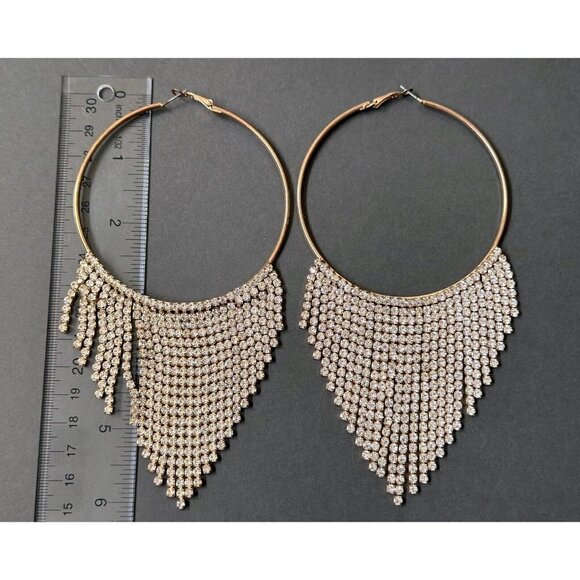 Lot Of 15 Vintage Fashion Hoop And Dangle Earrings - Picture 7 of 9